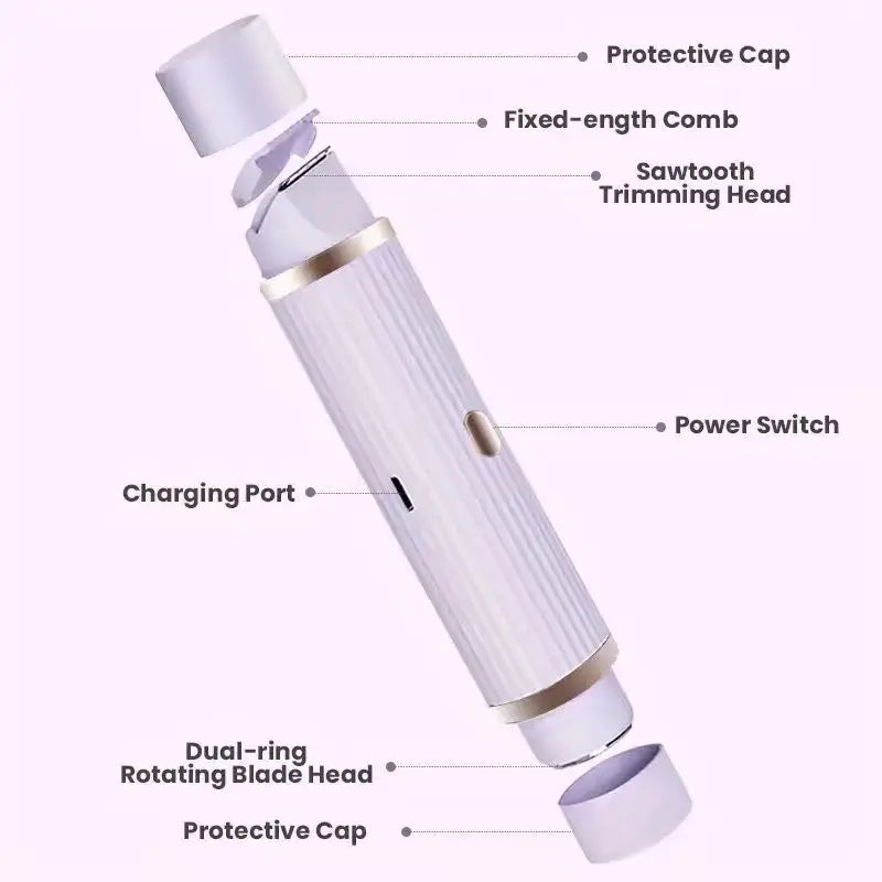 Vexaroa Rechargeable 2-in-1 Painless Dual Head Electric Shaver