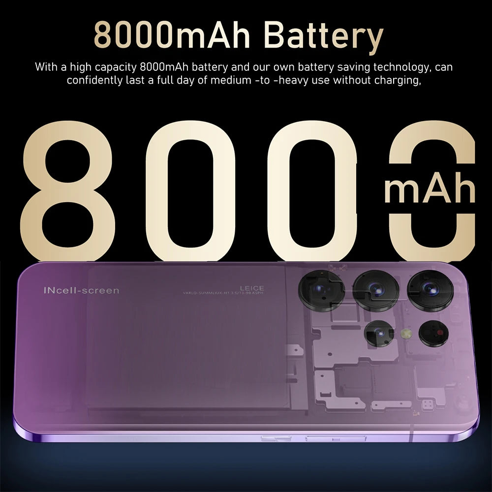 2026 New Hot S26 Pro original global version HQ intelligent 4G 5G Snapdragon 8 Gen4 8000mAh battery dual card dual standby