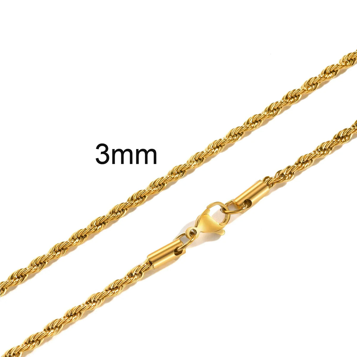Vexaroa Gold-Tone Twisted Rope Chain Necklace — Vexaroa product image 18
