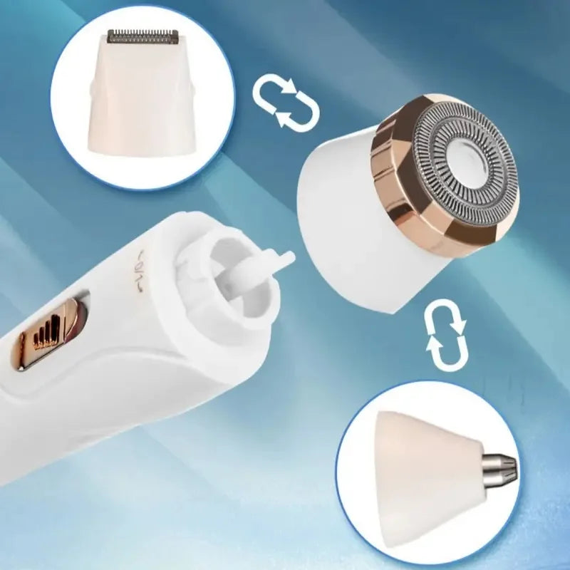 Vexaroa 3-in-1 USB Rechargeable Electric Hair Removal Set