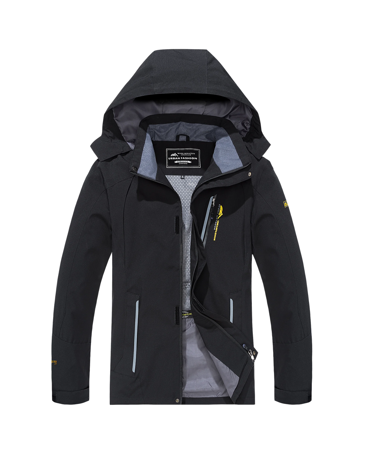 Vexaroa Men's Waterproof Windbreaker Hiking Jacket Big & Tall