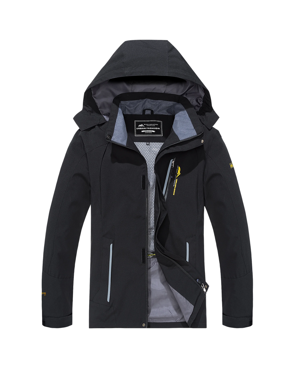 Vexaroa Men's Waterproof Windbreaker Hiking Jacket Big & Tall