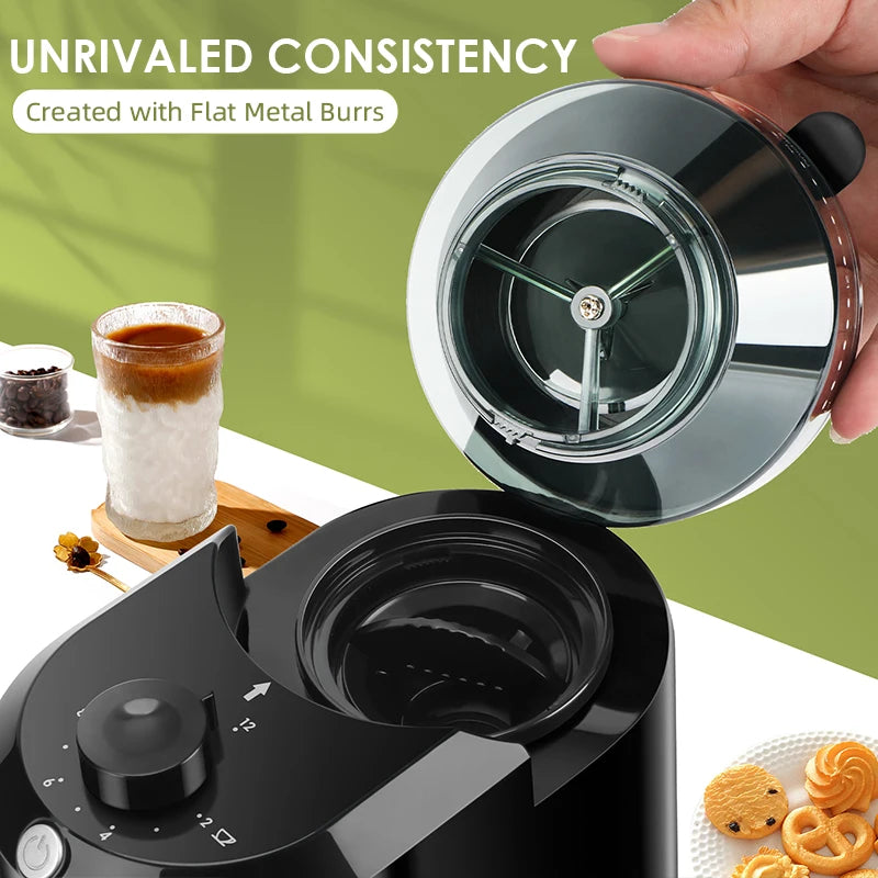 Vexaroa Wancle Electric Burr Coffee Grinder