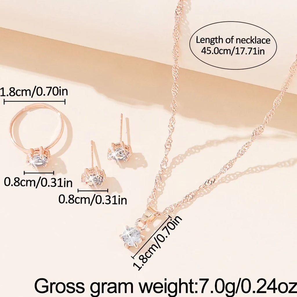Vexaroa Crystal Zirconia Five-Piece Jewelry Set — Vexaroa product image 3
