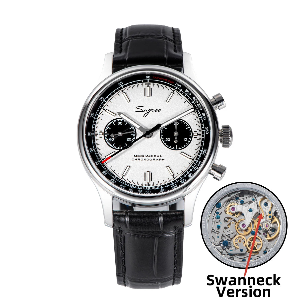 Vexaroa Pilot Chronograph Watch Seagull ST1901 Panda