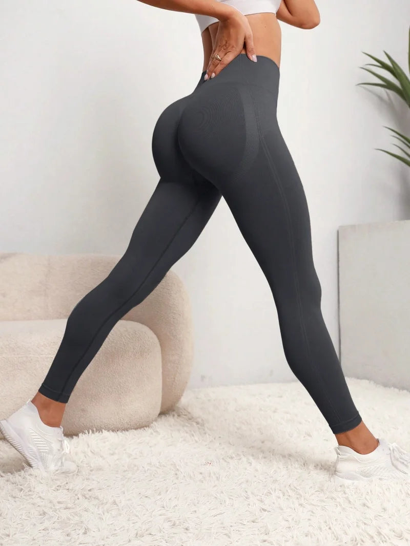 Vexaroa High Waist Push Up Seamless Yoga Leggings Sports