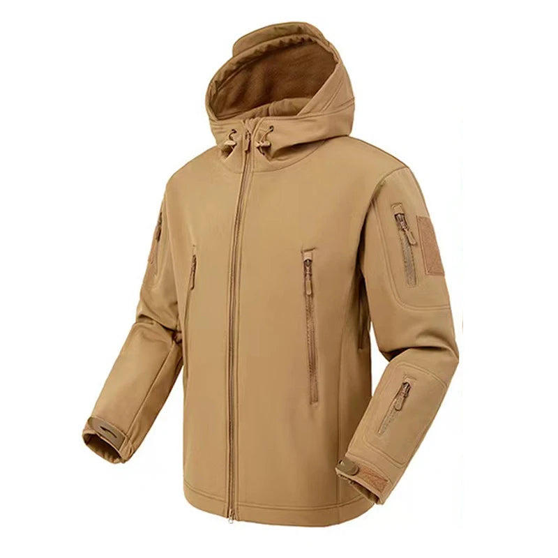Vexaroa Men's SoftShell Fleece Jacket & Pants Windproof Set