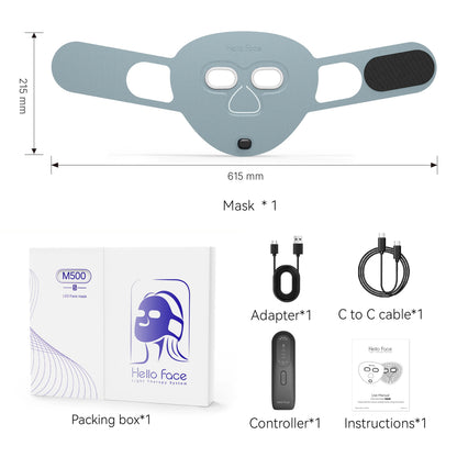 Vexaroa Wireless Red Light & Near-Infrared LED Facial Mask