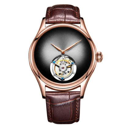 AESOP Top Brand Luxus-Uhr 100% authentisches Tourbillon Herrenuhrwerk mechanisch Saphirglas Skelettuhren für Herren
