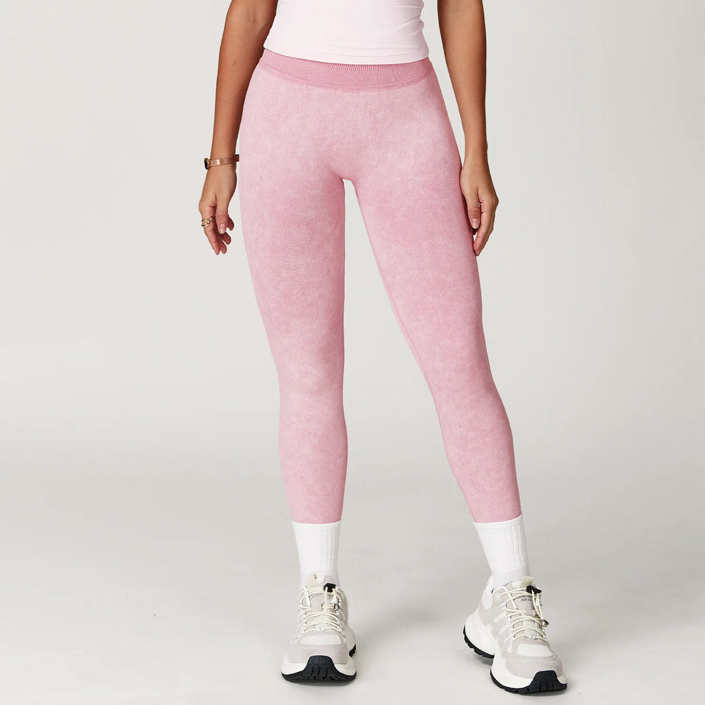 Vexaroa Seamless High Waist Ribbed Yoga Pants Scrunch Bum