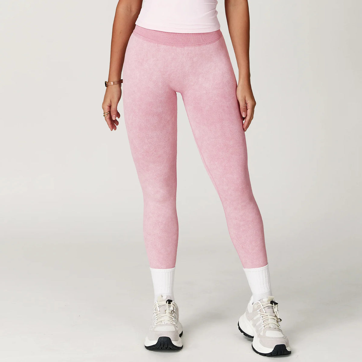 Vexaroa Seamless High Waist Ribbed Yoga Pants Scrunch Bum