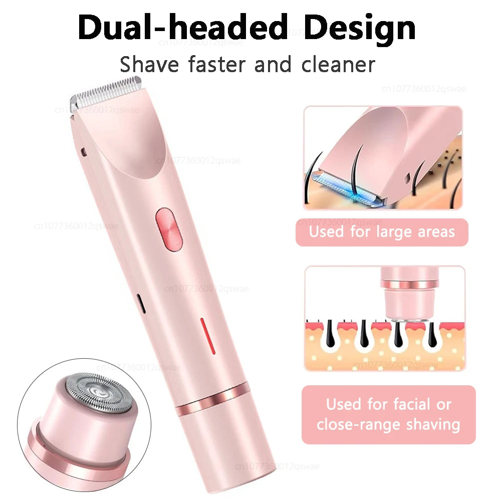 Vexaroa Women's IPX7 Dual-Head Electric Shaver & Body Epilator