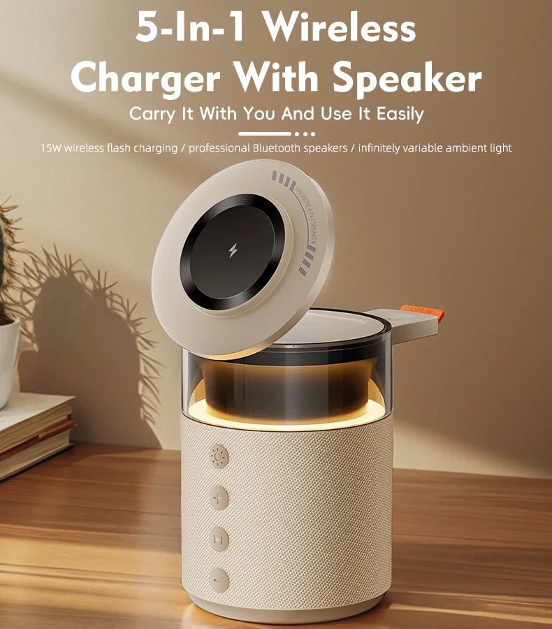 Vexaroa 5-in-1 magnetic wireless charging station — product image 2