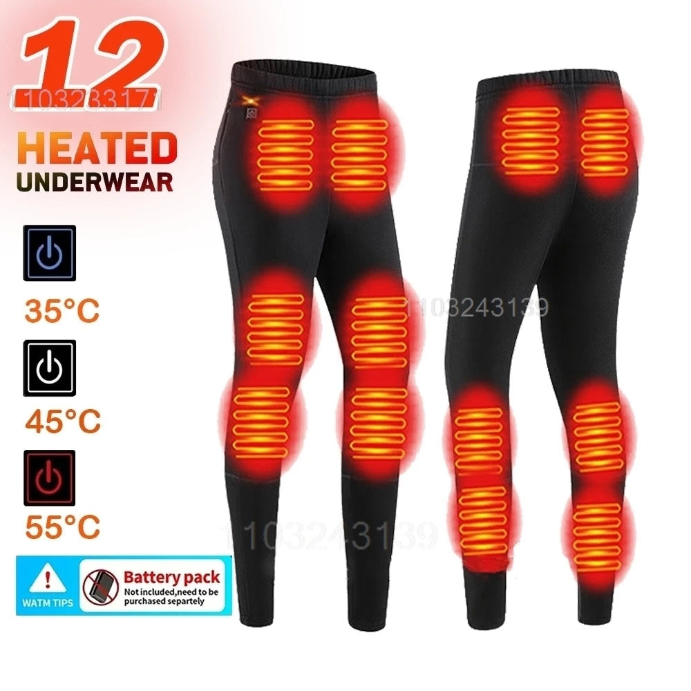 52 Areas Electric Heated Underwear Skiing Heated Skiing Underwear Snowboarding Thermal Underwear Women Men Heating Jacket