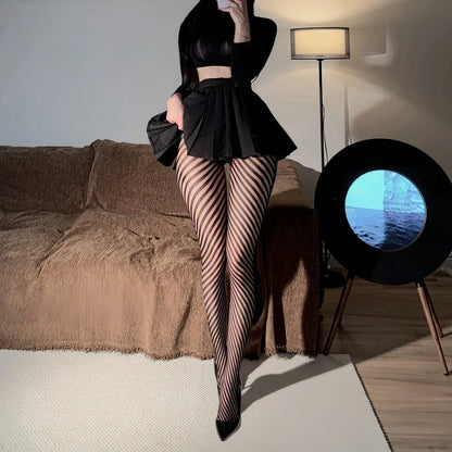 Vexaroa Women's Mesh Fishnet Pantyhose Hollow Out Party Hosiery