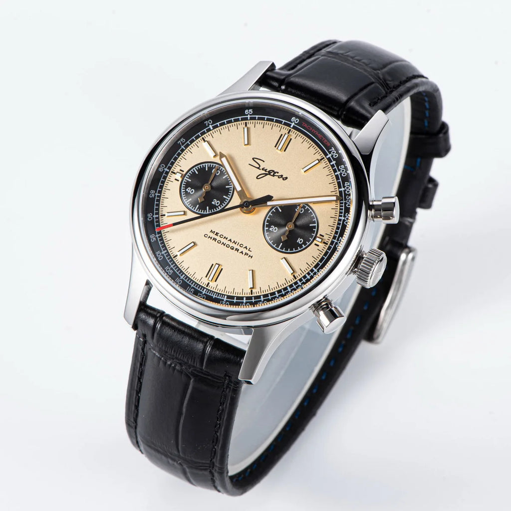 Vexaroa Pilot Chronograph Watch Seagull ST1901 Panda