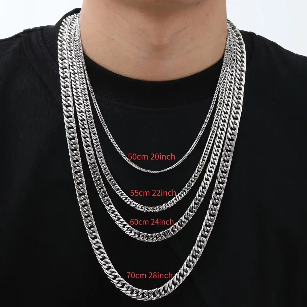Vexaroa Chunky Stainless Steel Cuban Chain Necklace — Vexaroa product image 5