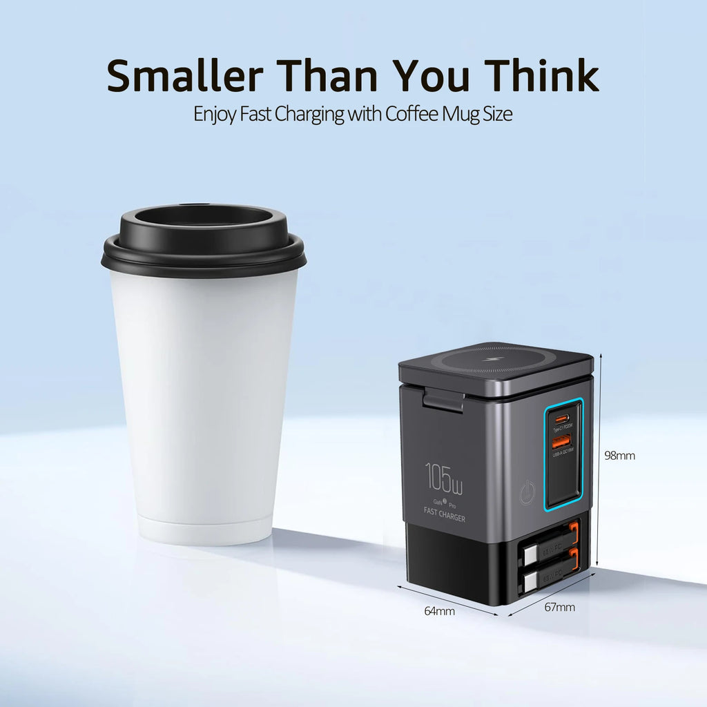 Vexaroa 105W 6-in-1 USB-C charging station — product image 6