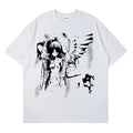 Vexaroa Womens Retro Angel Oversized T-Shirt product photo, view 12