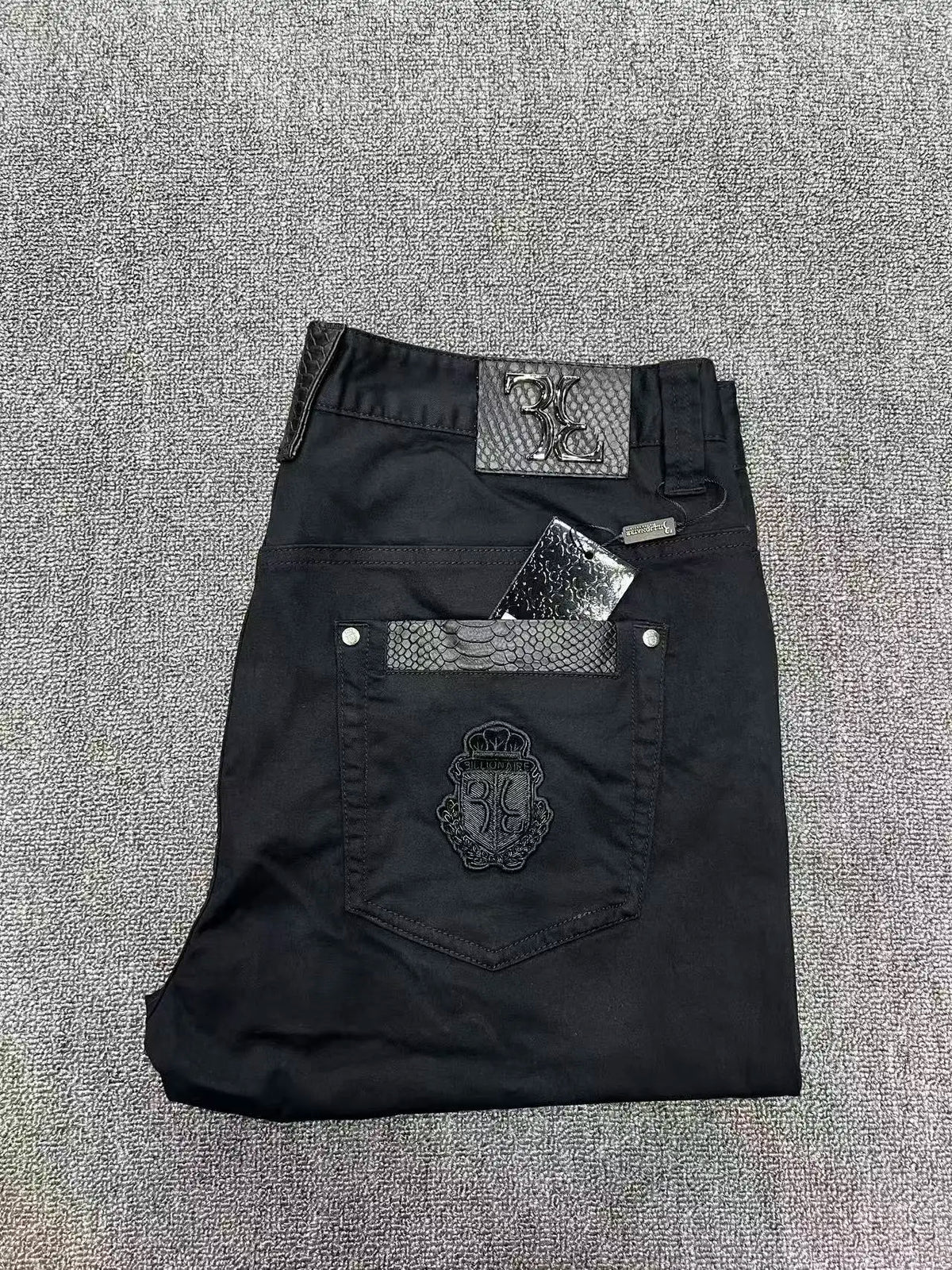 Vexaroa Men's Embroidered Stretch Jeans | Casual Spring Summer Style