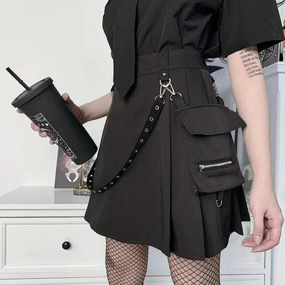 Vexaroa Mini Skirt – Bandage High Waist Streetwear