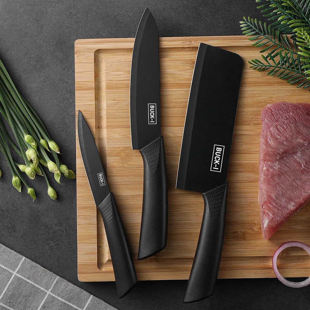 Vexaroa Kitchen Knife Set with Storage Block