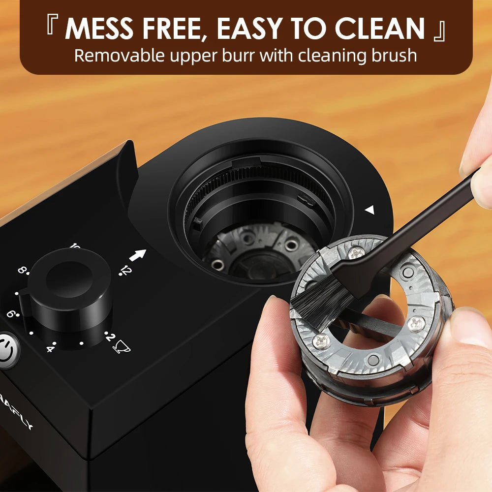Vexaroa Electric Burr Coffee Grinder with 28 Settings