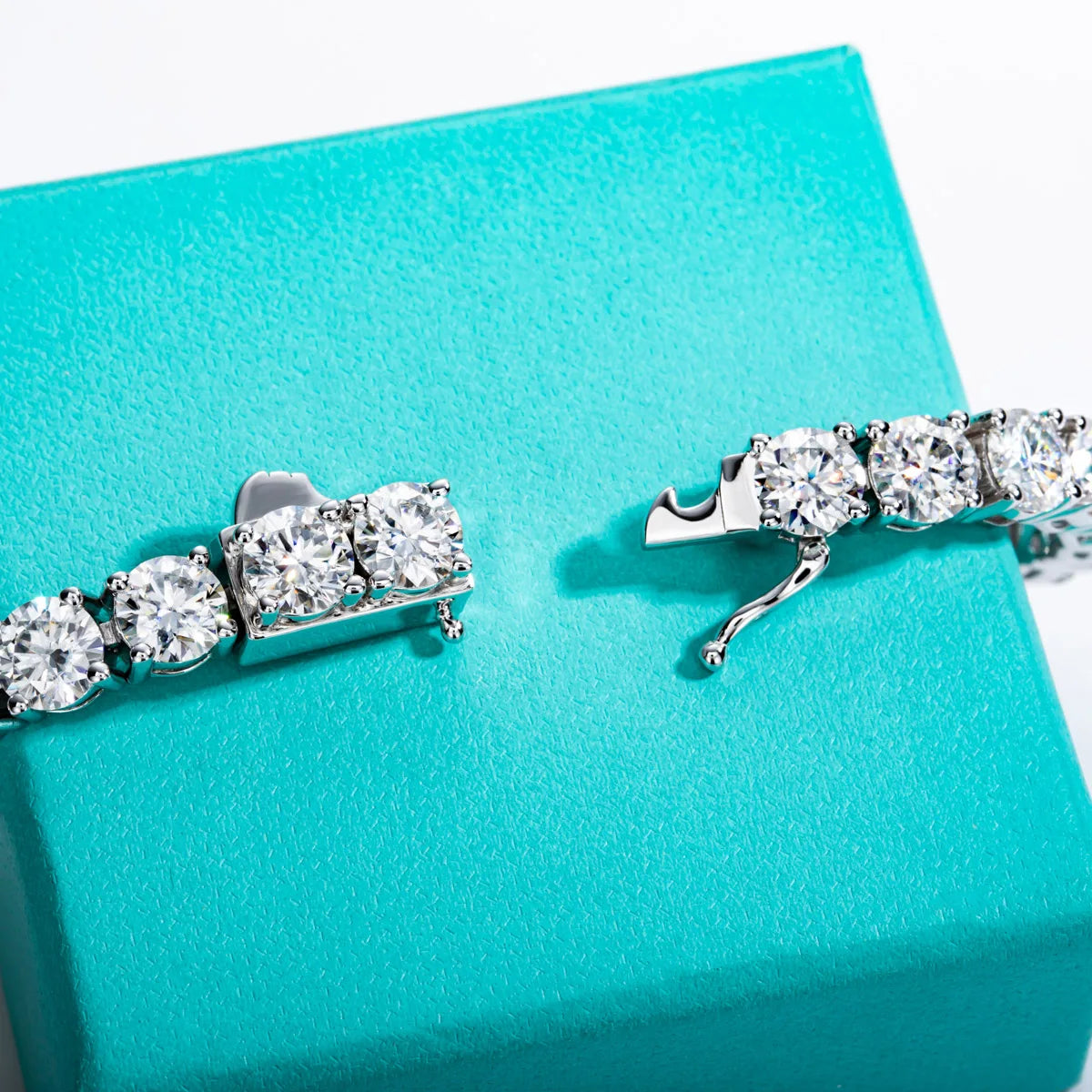 Moissanite Tennis Bracelet - D Colour, 925 Silver, 3-6.5mm | Vexaroa