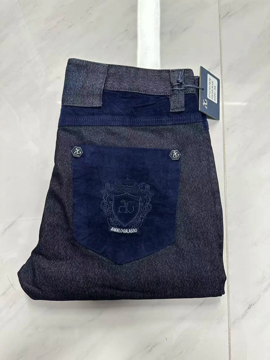 Vexaroa Men's Embroidered Stretch Jeans