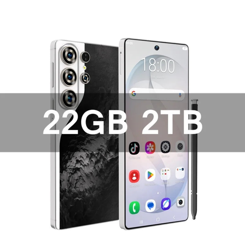 S26 Ultra Celulares Android Moblie Smartphone Original 6.9 Inch Phones Global Version Unlocked 5G Dual Sim CellPhones AB25