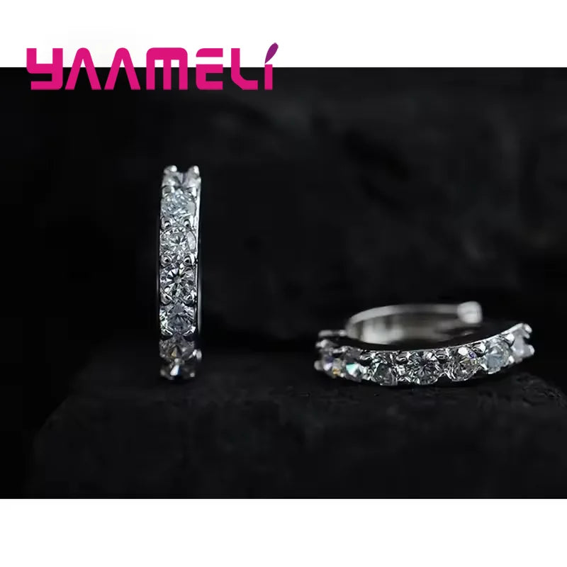 Vexaroa Crystal Rhinestone Hoop Earrings — Vexaroa product image 2