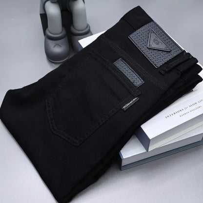 Vexaroa Men's Black Slim Fit Stretch Jeans