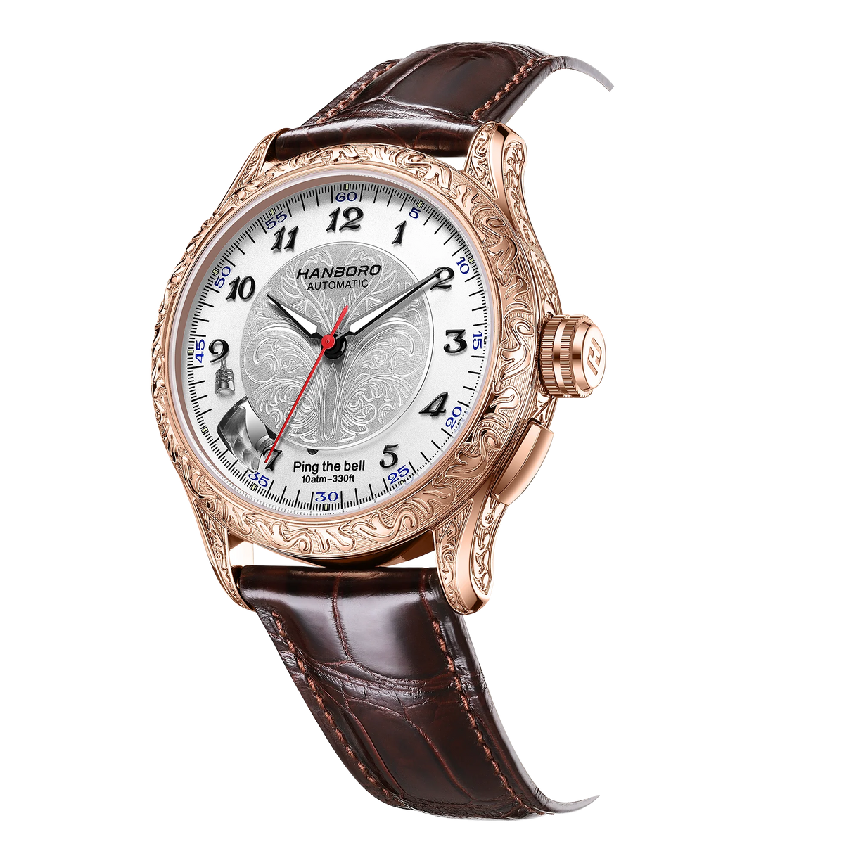 Vexaroa Men's 100M Automatic Alarm Watch with Sapphire
