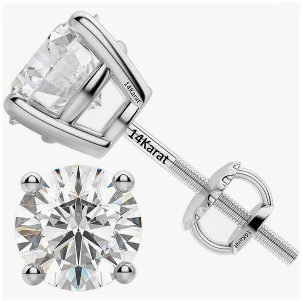 Vexaroa 14K Gold Lab-Grown Diamond Four-Prong Studs — product image