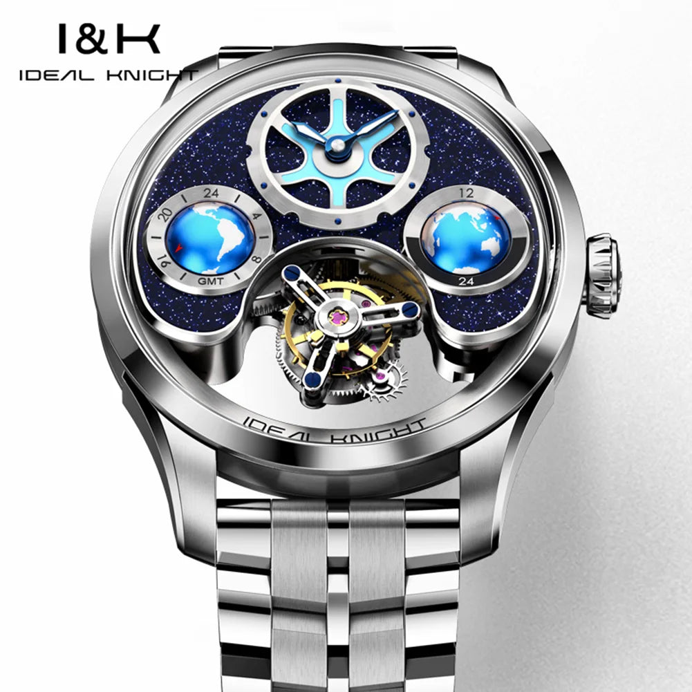 Tourbillon Watch Men 43mm Blue | Vexaro