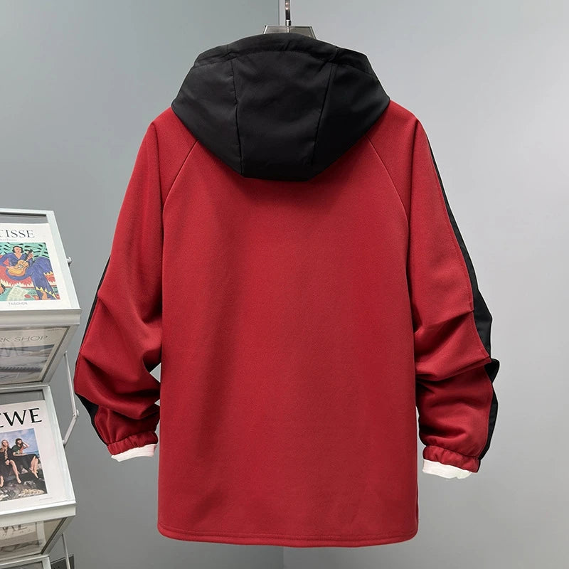 Vexaroa Oversized Multi-Pocket Workwear Hoodie for Men