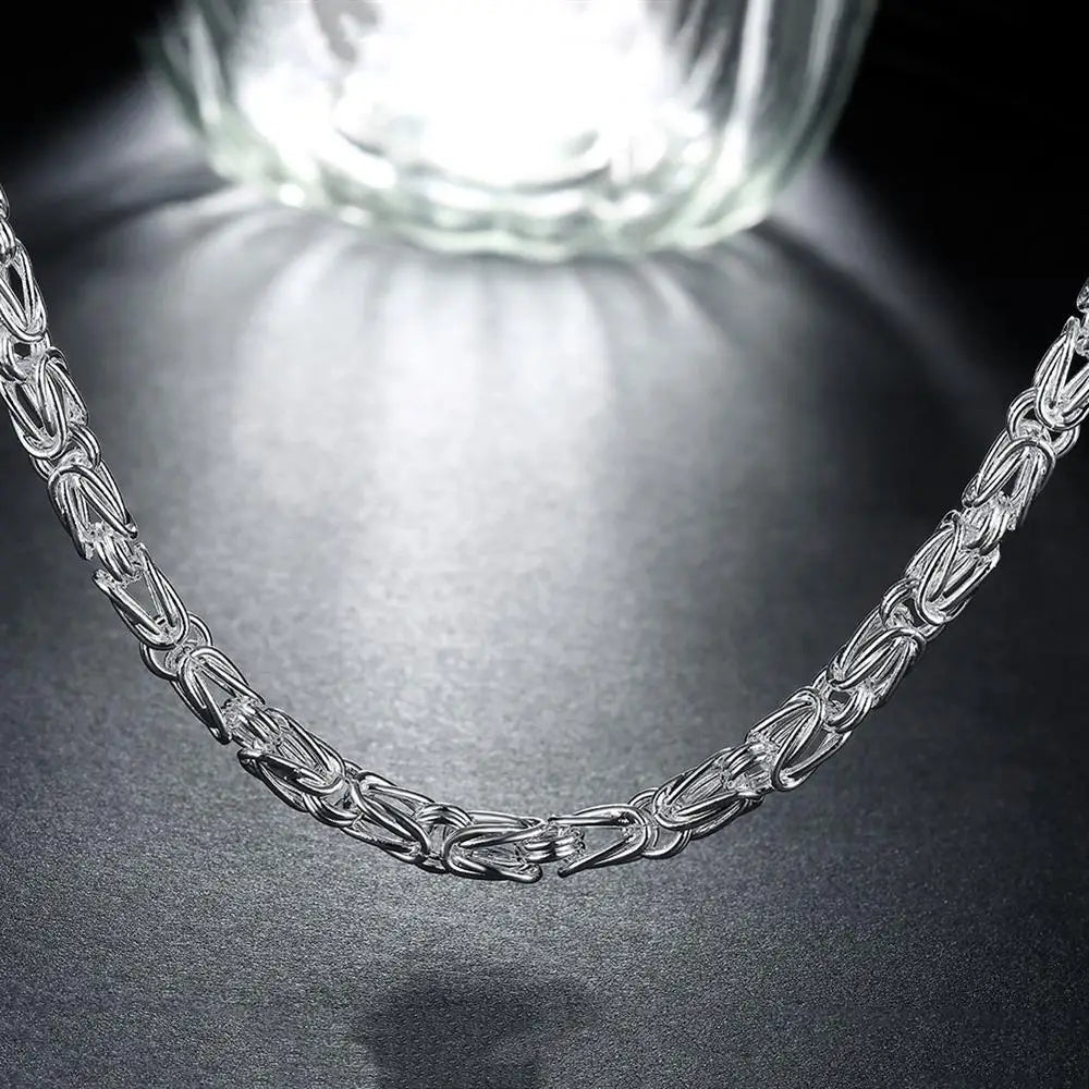 Vexaroa 925 Silver Retro Men's Necklace product photo, view 2