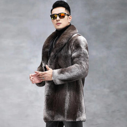 Men's Mid-Length Mink Fur Coat – Vexaro