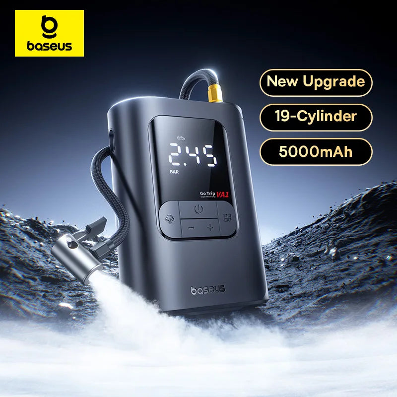 Vexaroa Wireless Tire Inflator Portable Air Compressor LCD 5000mAh