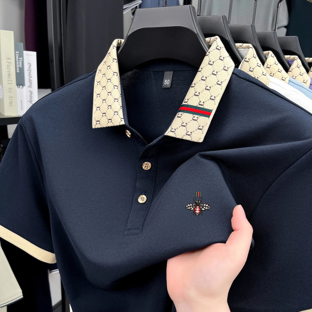 Vexaroa Men's Jacquard Embroidered Polo Shirt product image 9 | Vexaroa