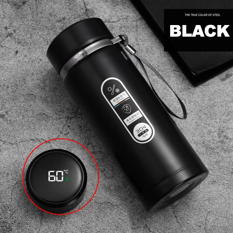Vexaroa stainless steel thermos bottle with LED temperature display – product view 9
