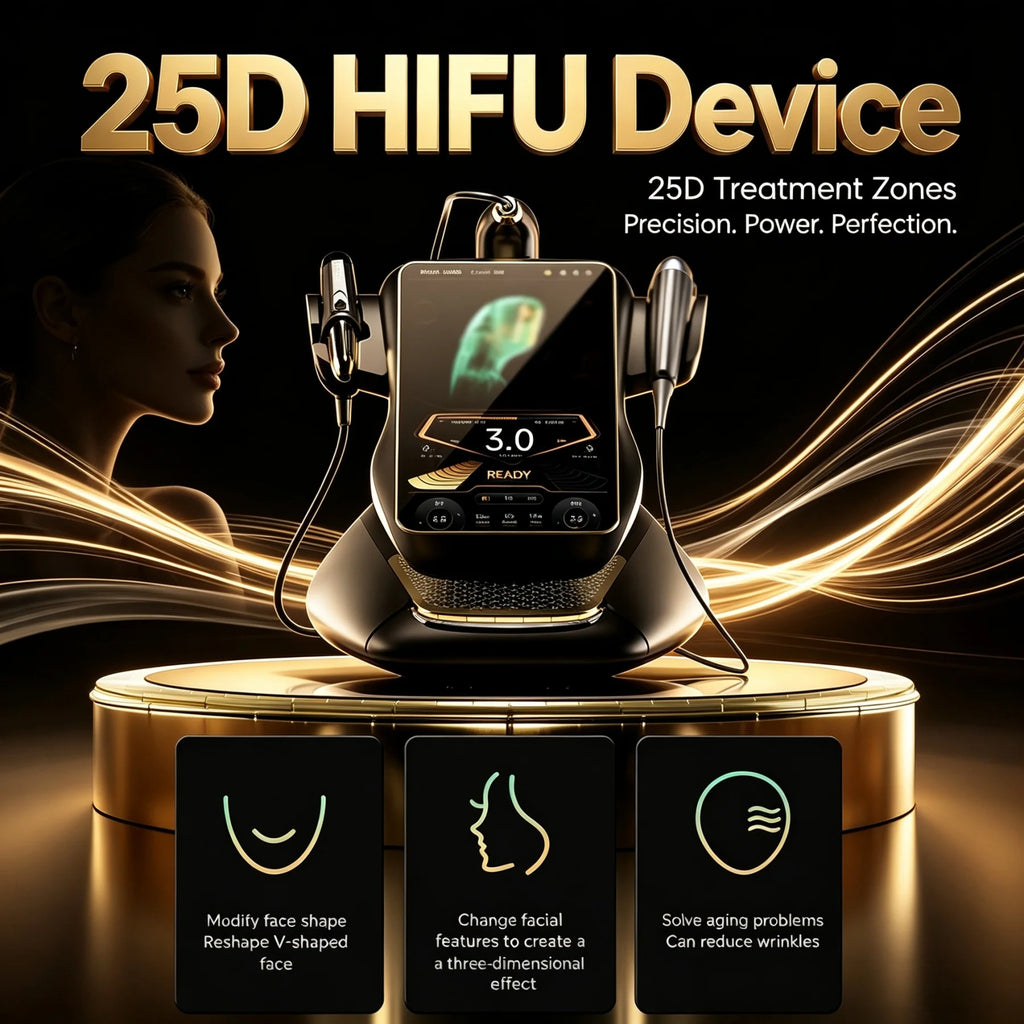 The New 360MAX 25D HiFU 3 In 1 Technology Machine For Non Invasive Facial Slimming Anti Aging And Body Firming