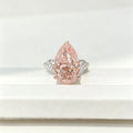 IGI Pink VS1 Lab Diamond Floral Ring 10.5ct 18K Gold | Vexaroa
