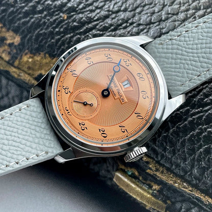 Vexaroa Jumping Hour Automatic Watch, 38mm Vintage Men's Date Dial
