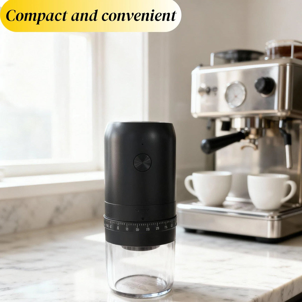 Coffee Grinders for Home Use Portable Burr Coffee Bean Grinder Electric with Cleaning Brush10 Cups Per Charge,Grinder for Travel