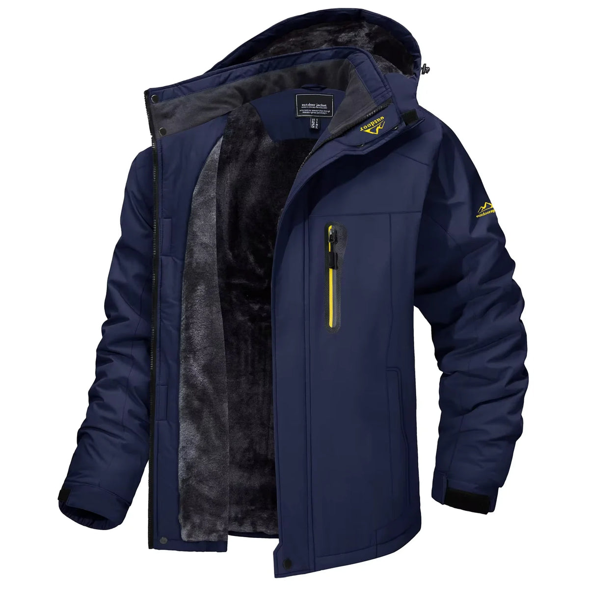 Vexaroa Men's Fleece-Lined Winter Parka