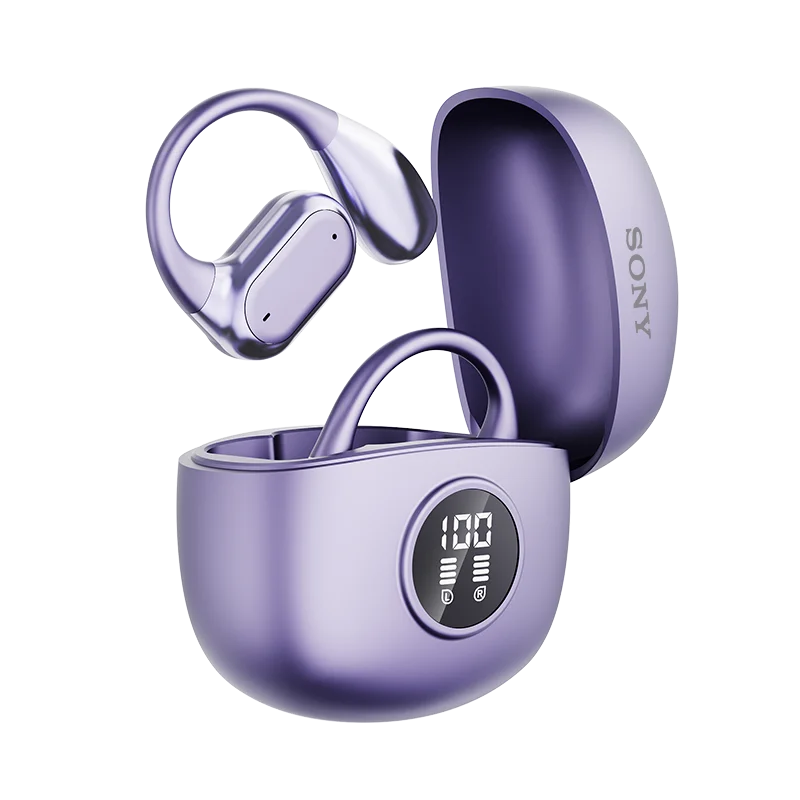 Vexaroa Bluetooth 5.4 ear-hook wireless earbuds with LED display