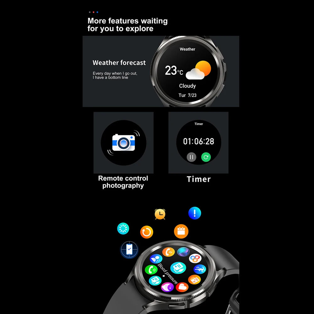 Vexaroa Watch 6 Classic GPS Bluetooth Smartwatch