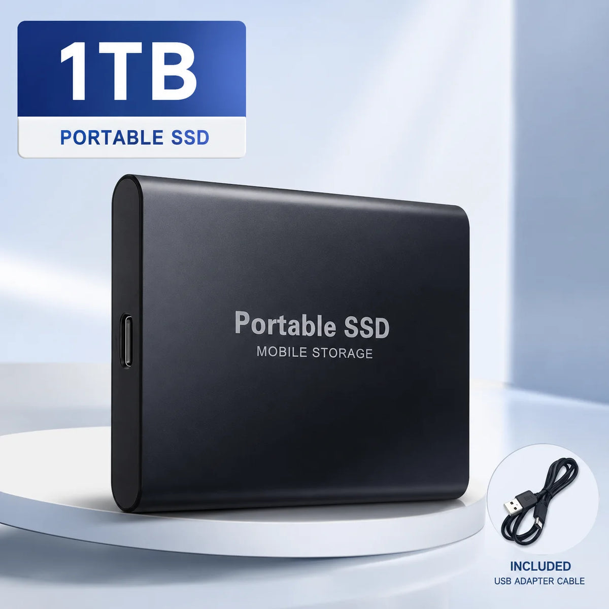 Vexaroa 1TB Portable SSD USB 3.0 Type-C – Plug & Play Drive