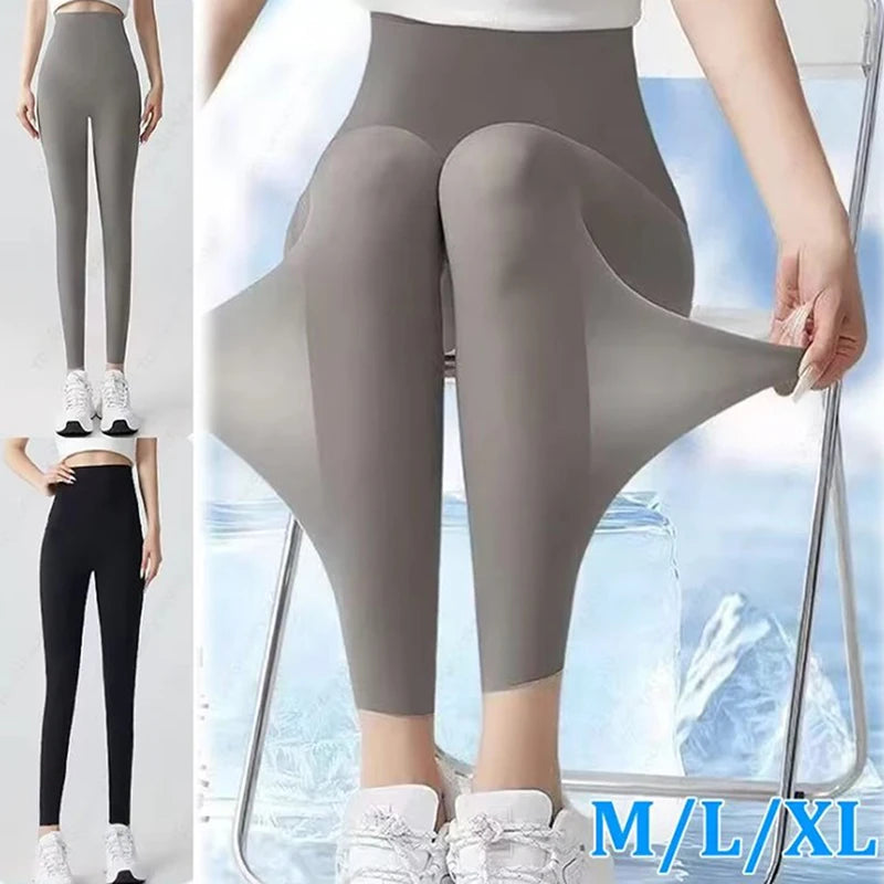 Vexaroa silky summer high-waist yoga leggings